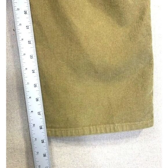 L.L. Bean Men's Natural Fit Tan Corduroy Pants 36W X 29L Straight Leg - Picture 6 of 8